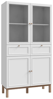 Vitrinenschrank PENKRIDGE Optik Secret Grey Landhausstil modern