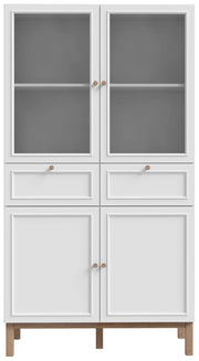 Vitrinenschrank PENKRIDGE Optik Secret Grey Landhausstil modern