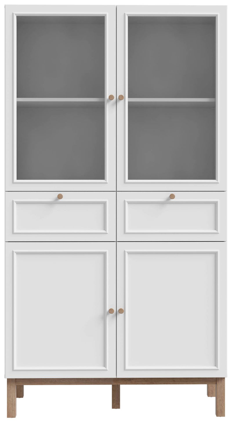 Vitrinenschrank PENKRIDGE Optik Secret Grey Landhausstil modern