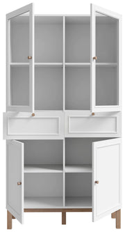 Vitrinenschrank PENKRIDGE Optik Secret Grey Landhausstil modern