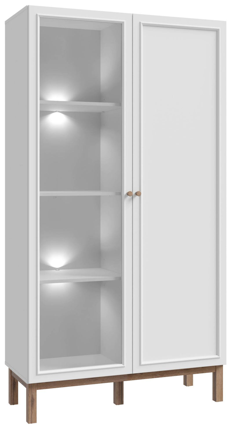 Vitrine PENKRIDGE 2 Türen Optik Secret Grey Landhausstil modern
