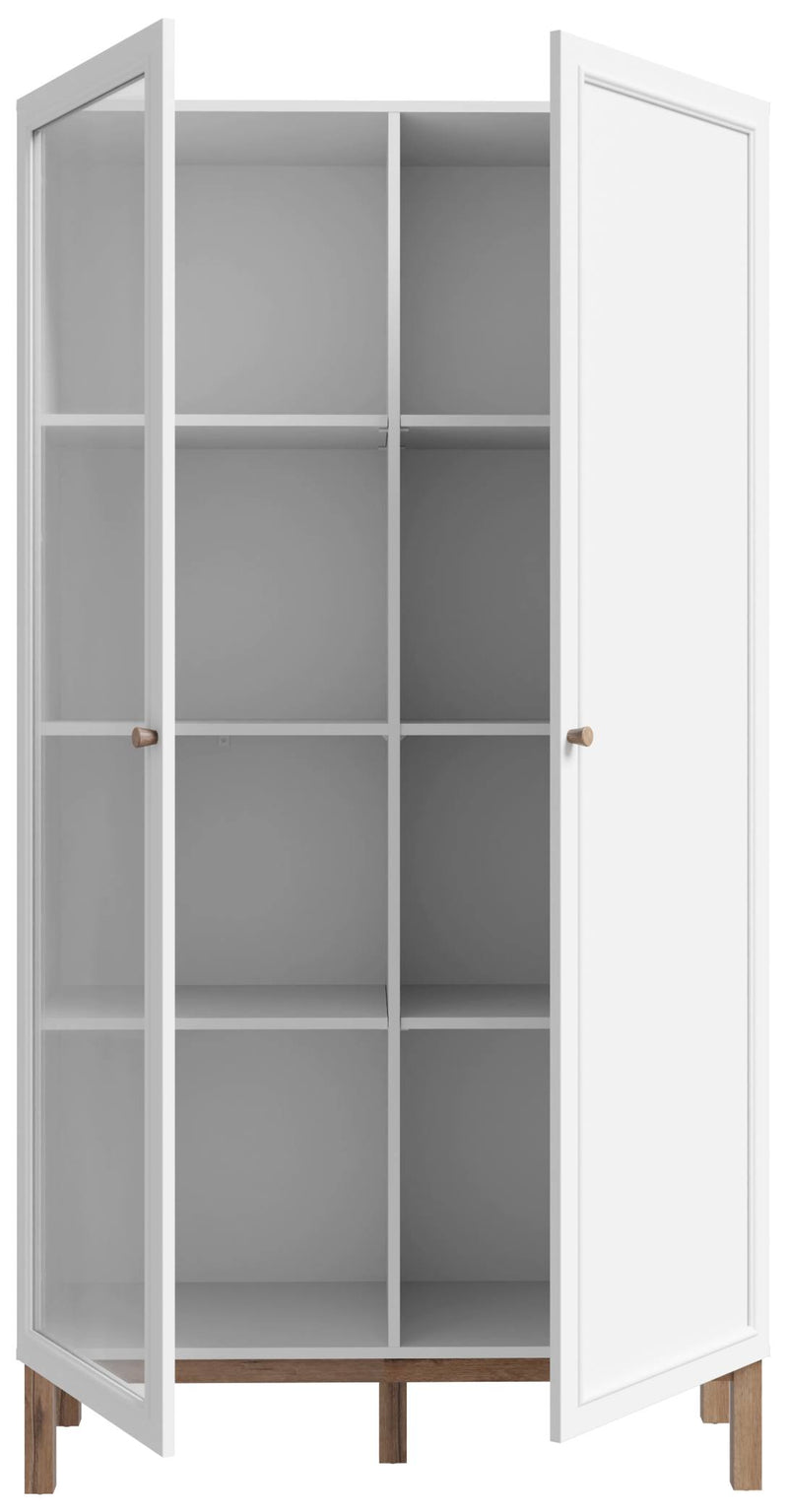 Vitrine PENKRIDGE 2 Türen Optik Secret Grey Landhausstil modern