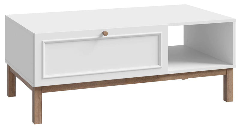 Couchtisch PENKRIDGE 110 x 60 cm in Secret Grey / Schlammeiche Dekor