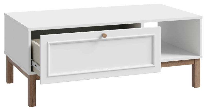 Couchtisch PENKRIDGE 110 x 60 cm in Secret Grey / Schlammeiche Dekor