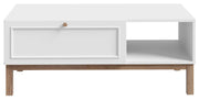 Couchtisch PENKRIDGE 110 x 60 cm in Secret Grey / Schlammeiche Dekor
