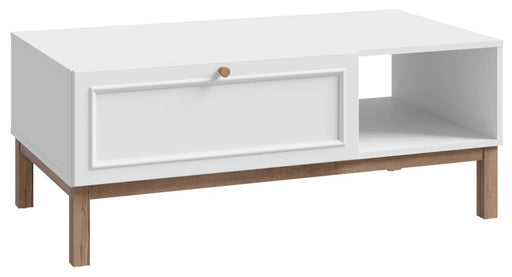 Couchtisch PENKRIDGE 110 x 60 cm in Secret Grey / Schlammeiche Dekor