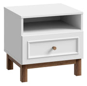 Nachtkommode PENKRIDGE 1 Schublade Optik Secret Grey / Schlammeiche