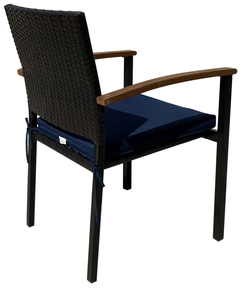 Gartentisch-Set Tischgruppe BILBAO 7-teilig inkl. Sitzkissen in blau