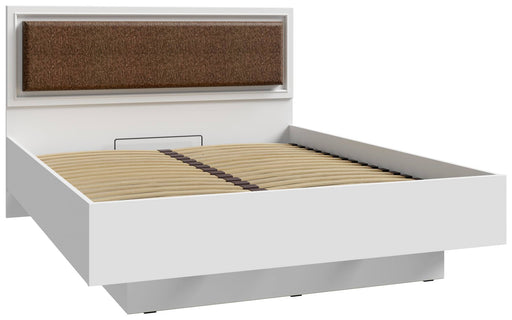 Doppelbett PENKRIDGE 160 x 200 cm Optik Secret Grey mit Polster