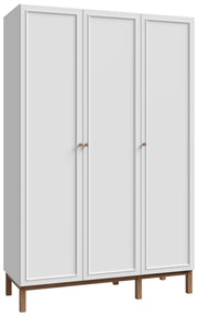 Kleiderschrank PENKRIDGE 3 Türen Optik Secret Grey und Schlammeiche
