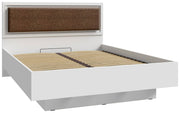 Doppelbett PENKRIDGE inklusive 2 Nachtkommoden Optik Secret Grey