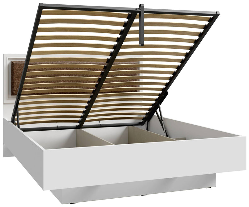 Doppelbett PENKRIDGE inklusive 2 Nachtkommoden Optik Secret Grey