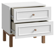 Doppelbett PENKRIDGE inklusive 2 Nachtkommoden Optik Secret Grey