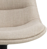 ADISA Barhocker 2erSet Stoff Basel Beige mit Drehfunktion und Gasfeder
