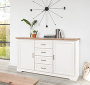 Sideboard Kommode JASMIN Pinie weiß Nachbildung