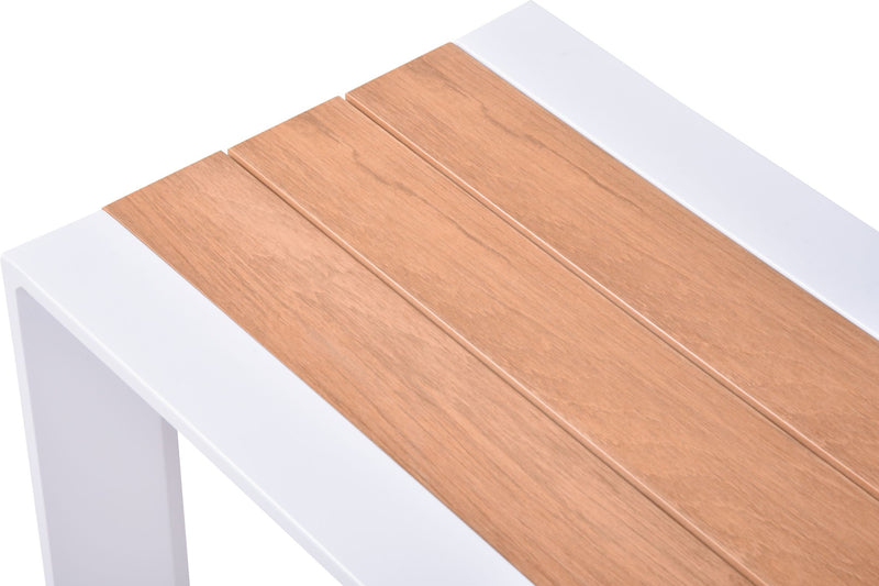 Gartenbank Sitzbank VENICE 3-Sitzer 180 cm Aluminium und Nonwood