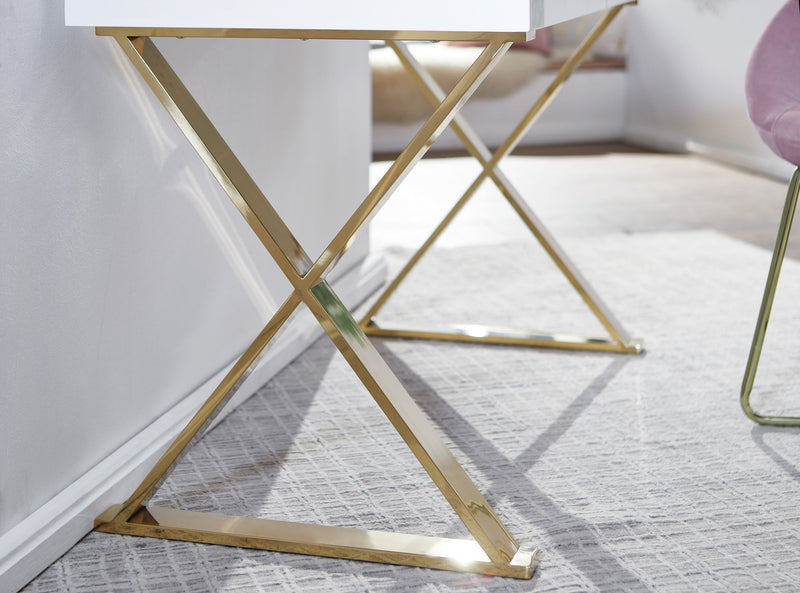 Moderner Designer Schreibtisch Konsolentisch im extravaganten Look