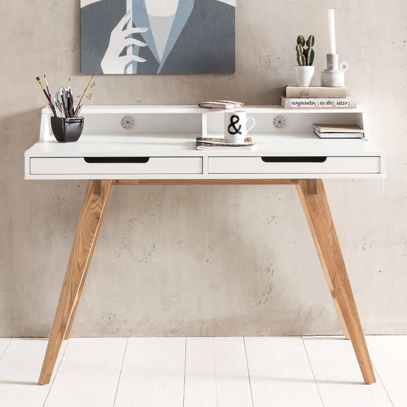 Moderner Schreibtisch im skandinavischen Retro Look 110 x 60 cm