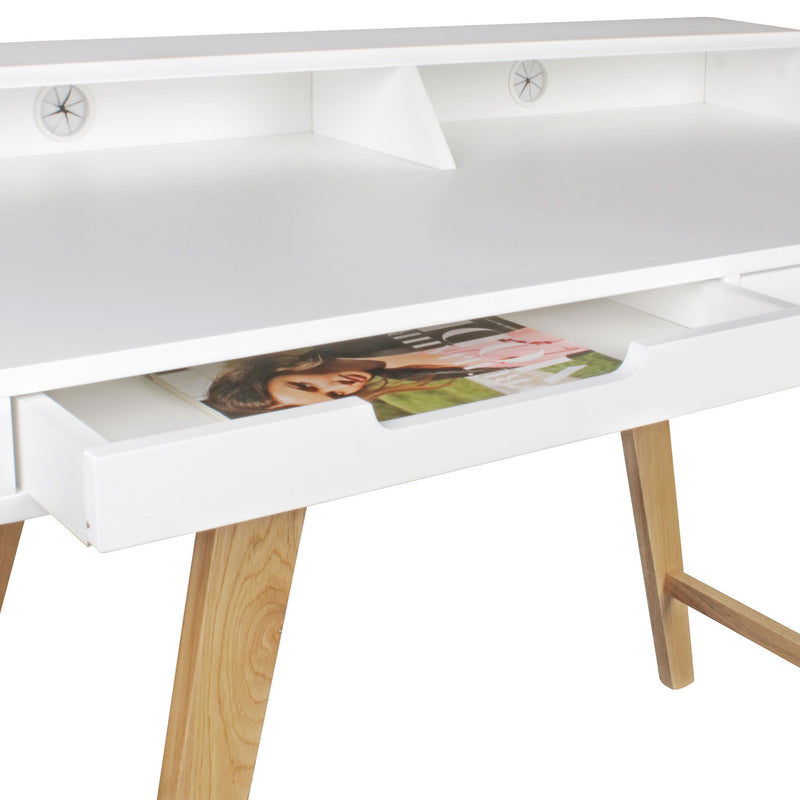 Moderner Schreibtisch im skandinavischen Retro Look 110 x 60 cm