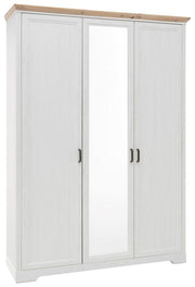 Singlezimmer JASMIN 3-teilig Schlafzimmerset Pinie weiß Nachbildung
