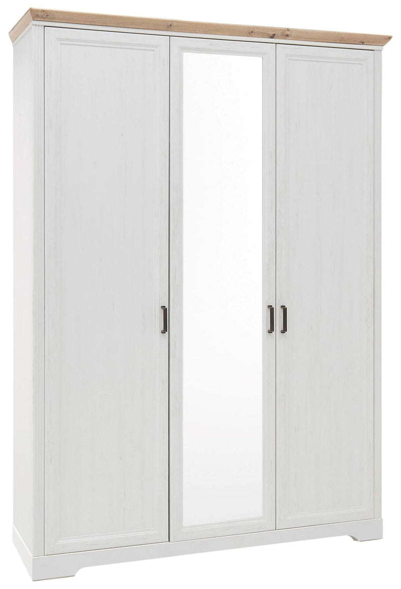 Singlezimmer JASMIN 3-teilig Schlafzimmerset Pinie weiß Nachbildung