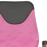 Kinderstuhl Schreibtischstuhl TERNI Schwarz Pink mit Armlehnen