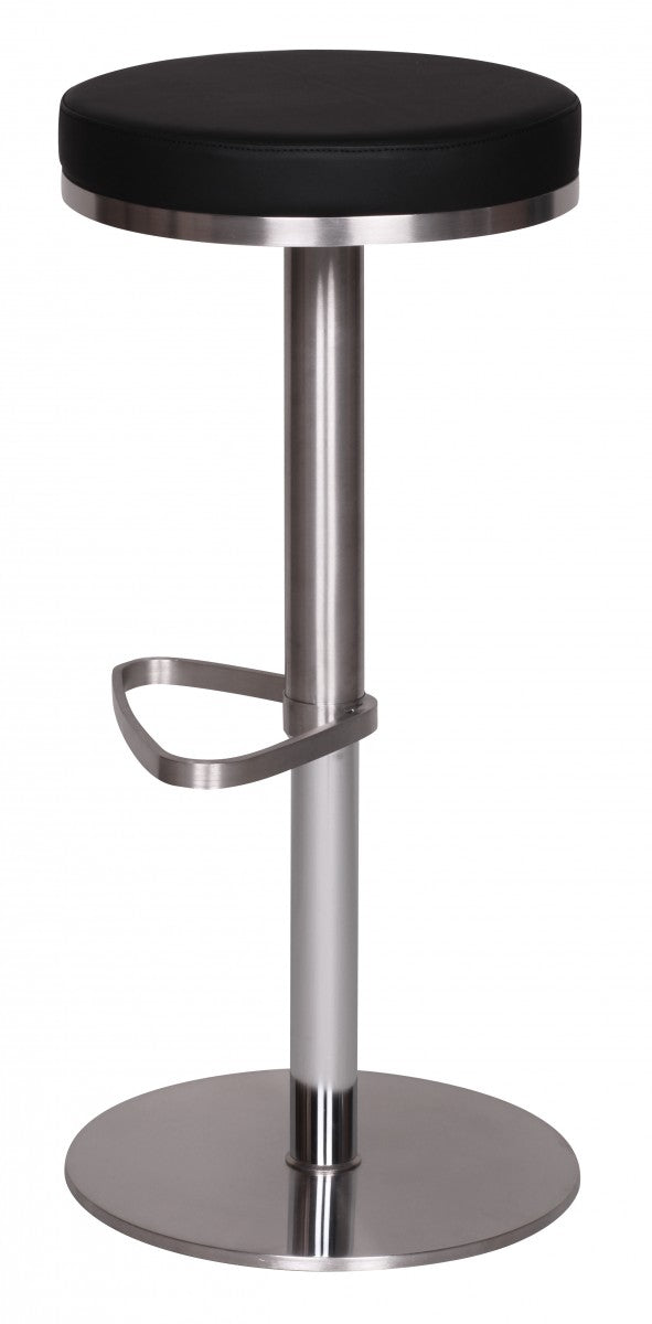 Barhocker WL1.293 Schwarz Edelstahl verstellbare Sitzhöhe 360° drehbar