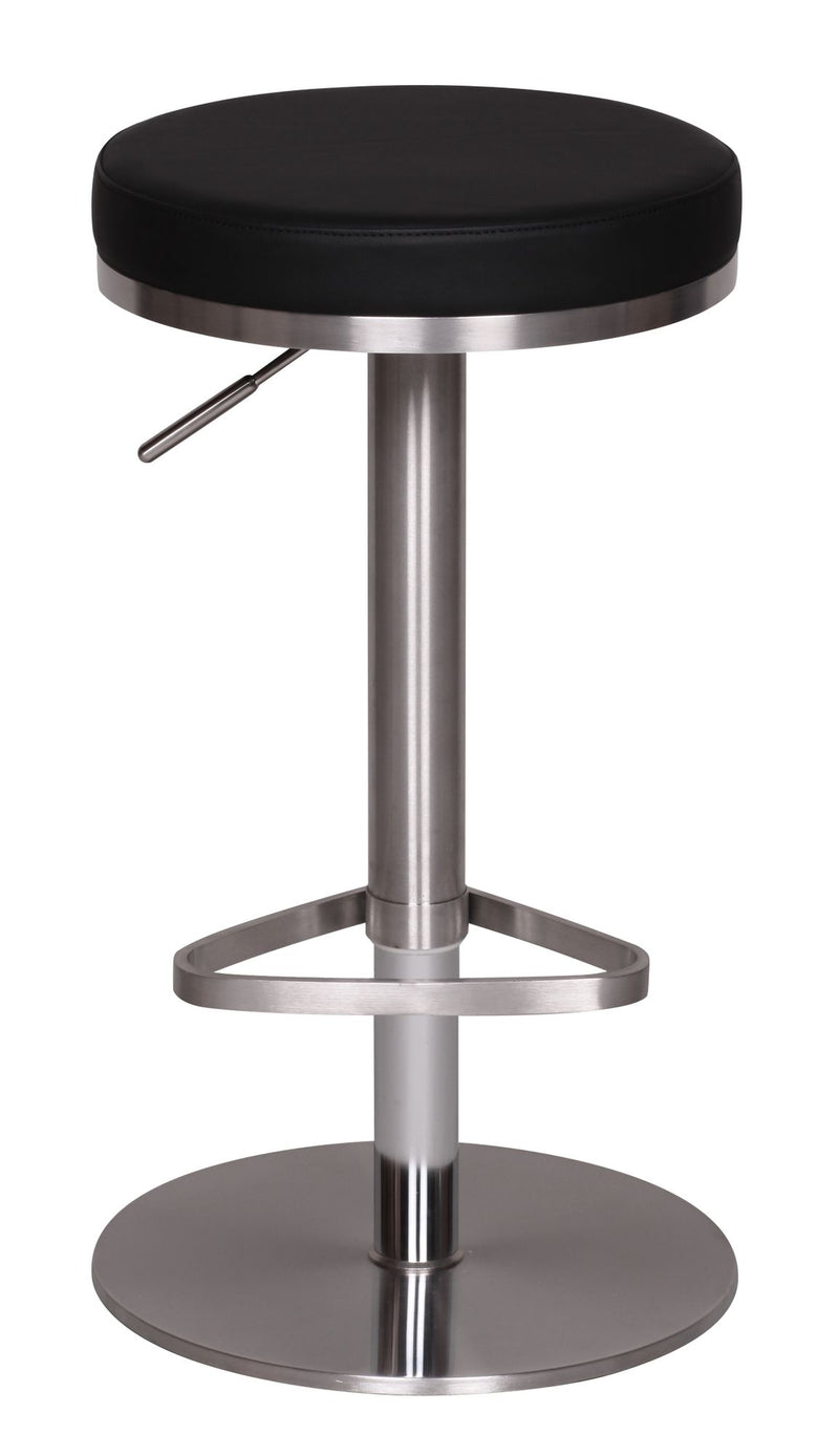 Barhocker WL1.293 Schwarz Edelstahl verstellbare Sitzhöhe 360° drehbar