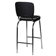 Barstuhl Barhocker American Diner 50er Jahre Retro Schwarz Weiß