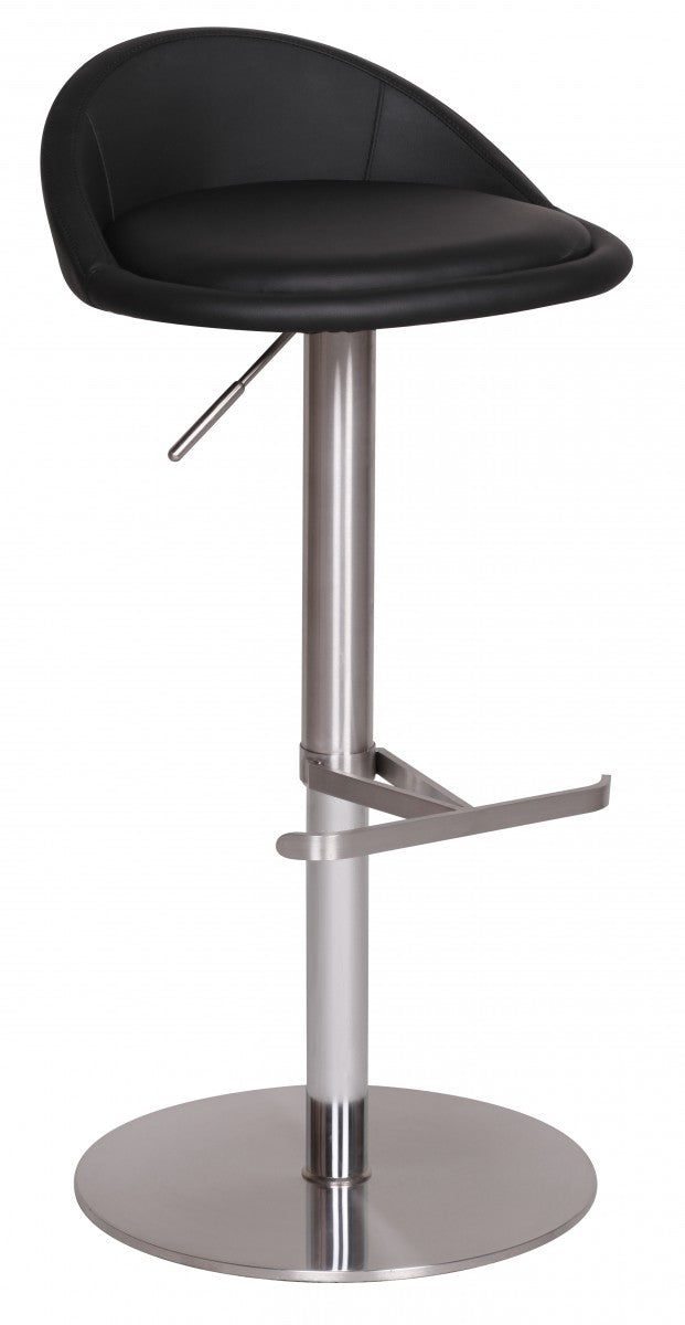 Barhocker WL1.281 Schwarz Edelstahl verstellbare Sitzhöhe 360° drehbar