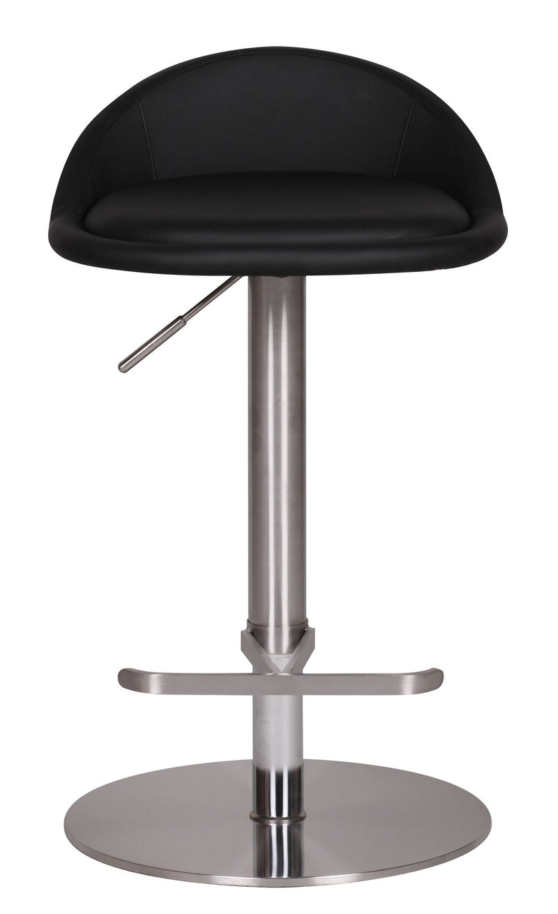 Barhocker WL1.281 Schwarz Edelstahl verstellbare Sitzhöhe 360° drehbar