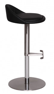 Barhocker WL1.281 Schwarz Edelstahl verstellbare Sitzhöhe 360° drehbar