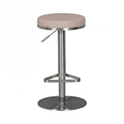 Barhocker WL1.942 Taupe Edelstahl verstellbare Sitzhöhe 360° drehbar