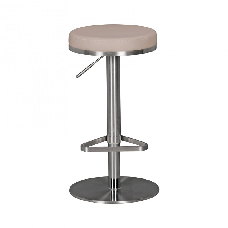 Barhocker WL1.942 Taupe Edelstahl verstellbare Sitzhöhe 360° drehbar