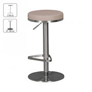 Barhocker WL1.942 Taupe Edelstahl verstellbare Sitzhöhe 360° drehbar