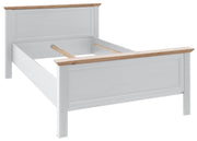 Schlafzimmer JASMIN 3-trg. Schrank und 140er Bett Pinie weiß Optik