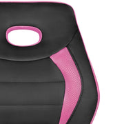 Kinderstuhl Schreibtischstuhl LUAN Schwarz Pink ohne Armlehnen