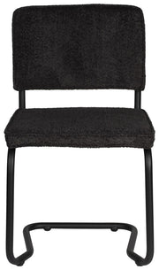 ZUIVER Retro Esszimmerstuhl RIDGE KINK SOFT in Schwarz