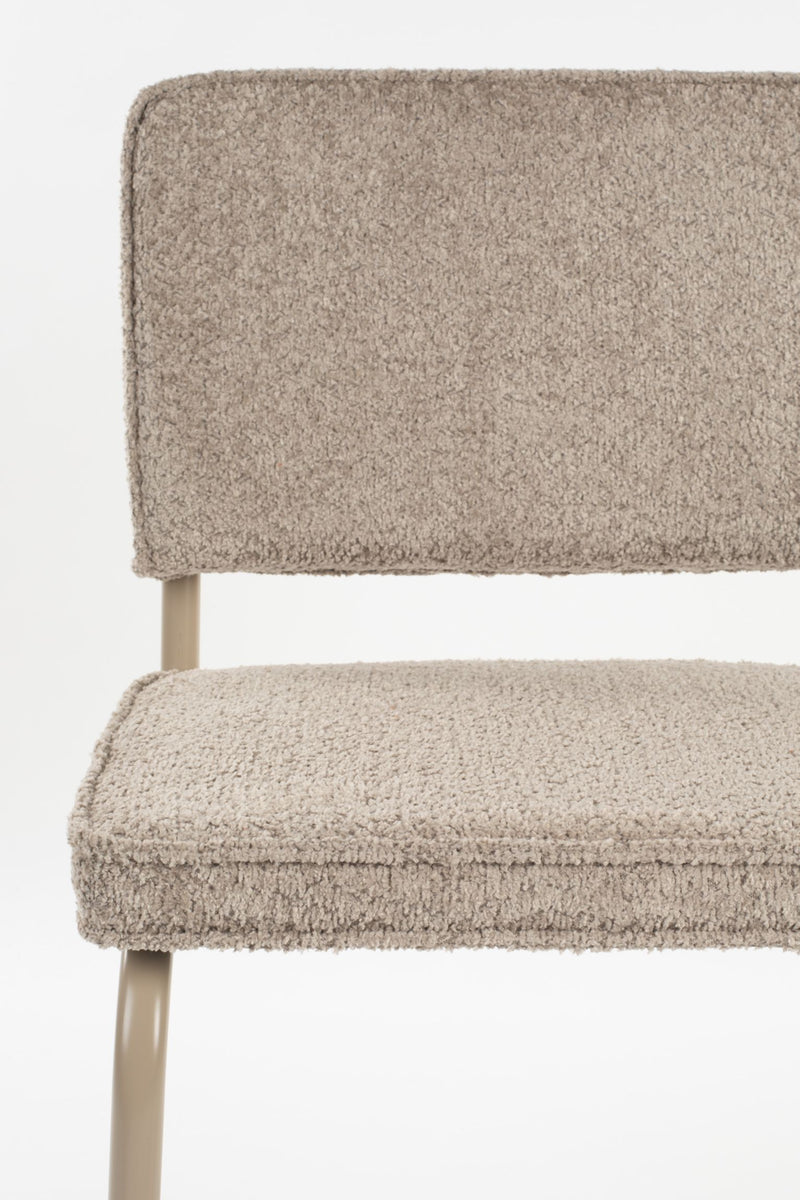 ZUIVER Retro Esszimmerstuhl RIDGE KINK SOFT in Beige