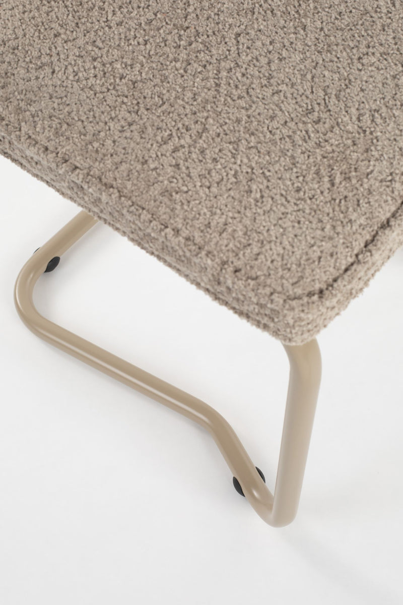 ZUIVER Retro Esszimmerstuhl RIDGE KINK SOFT in Beige