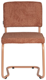 ZUIVER Retro Esszimmerstuhl RIDGE KINK SOFT in Rot (Terra)