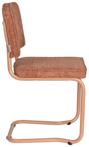 ZUIVER Retro Esszimmerstuhl RIDGE KINK SOFT in Rot (Terra)