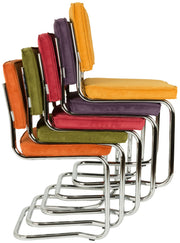 ZUIVER Retro Esszimmerstuhl RIDGE KINK in vielen Farben ohne Armlehne
