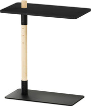 ADJUST TABLE höhenverstellbarer Beistelltisch Kiefer Schwarz lackiert