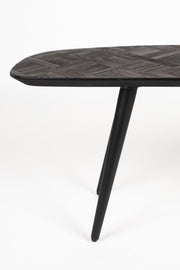 Beistelltisch Couchtisch WEBSTER aus recyceltem Teakholzfurnier