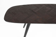 Beistelltisch Couchtisch WEBSTER aus recyceltem Teakholzfurnier