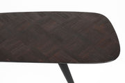 Beistelltisch Couchtisch WEBSTER aus recyceltem Teakholzfurnier