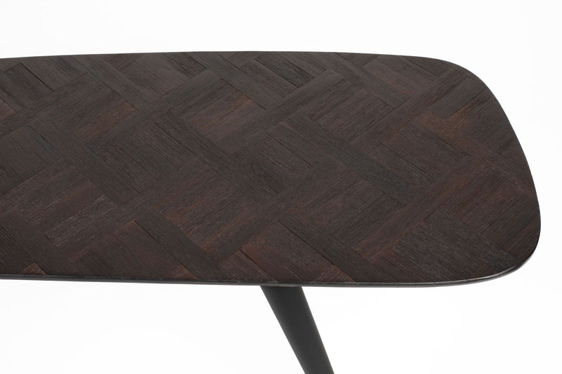 Beistelltisch Couchtisch WEBSTER aus recyceltem Teakholzfurnier