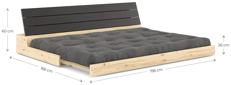 Sofa Ausziehsofa BASE Kiefer massiv lackiert von Karup