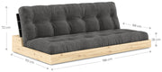 Sofa Ausziehsofa BASE Kiefer massiv lackiert von Karup
